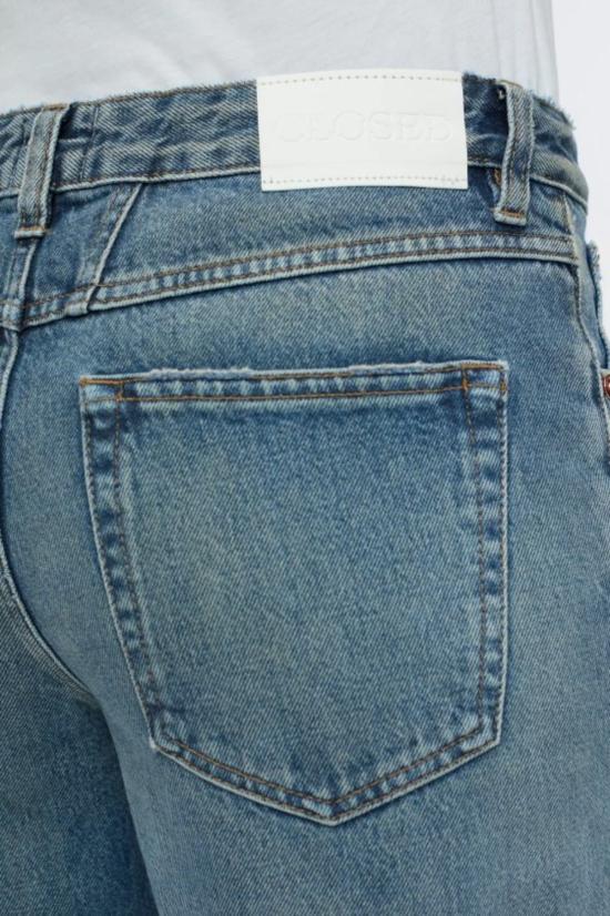  클로즈드 데님 팬츠 길란 미드 라이즈 스트레이트 레그 진 미드 블루 - CLOSED