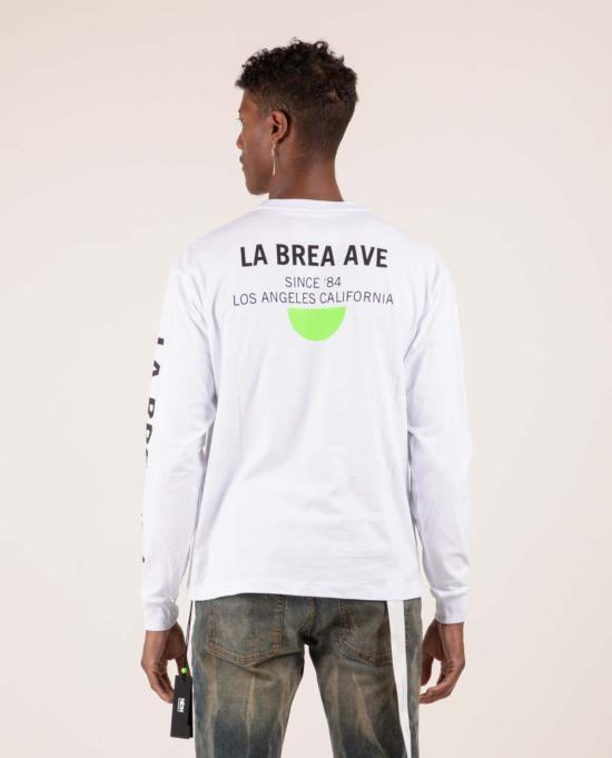  NEON DENIM BRAND 후드 티셔츠 네온 데님 브랜드 라브레아 애비뉴 롱/S 티셔츠 화이트 - OTHER BRANDS