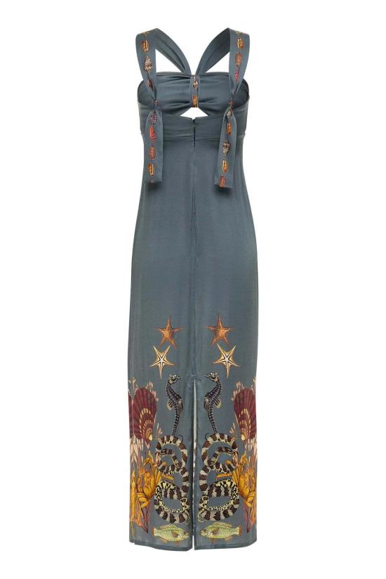  캐롤리나 케이 롱 원피스 캐롤라이나 K 리아 드레스 산호초 - CAROLINA K