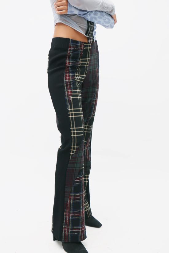  레이브 리뷰 스트레이트 팬츠 Rave Review Kelly Tartan Wool 바지 - RAVE REVIEW