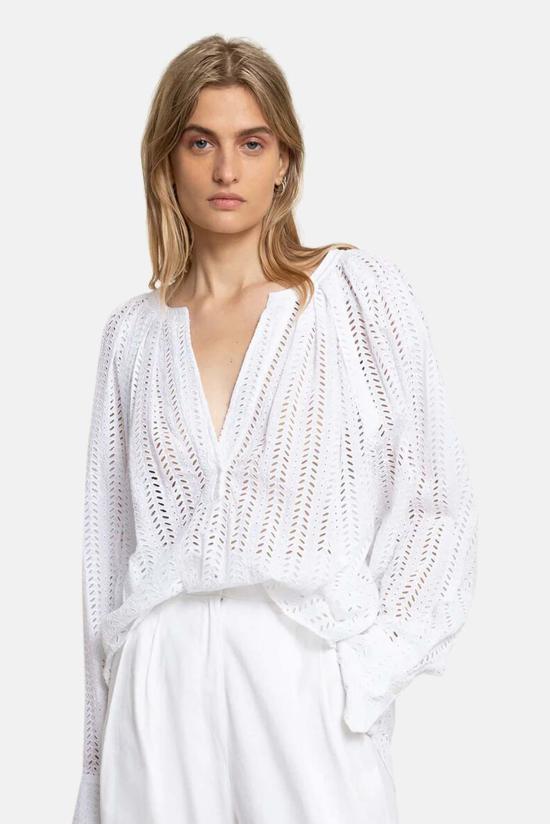  에이엘씨 셔츠 A.L.C. 노매드 탑 오프 화이트 - A.L.C.