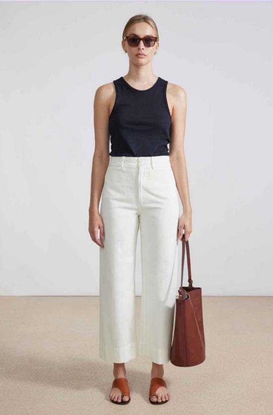  어피스 어파트 스트레이트 팬츠 Apiece Apart Chino Merida Pant Cream - APIECE APART