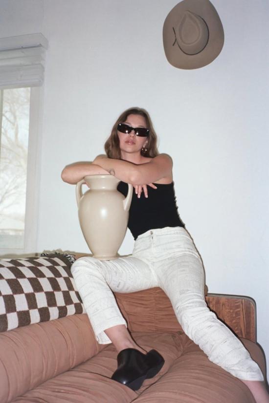  팔로마울 스트레이트 팬츠 팔로마 울 라멘 팬츠 오프 화이트 - PALOMA WOOL