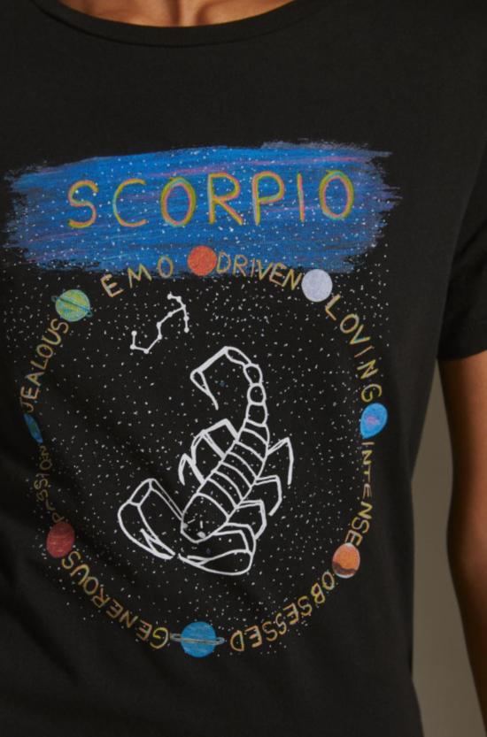  언포츄네이트 포트레잇 반팔 티셔츠 불운한 초상화 조디악 티셔츠 블랙 - UNFORTUNATE PORTRAIT