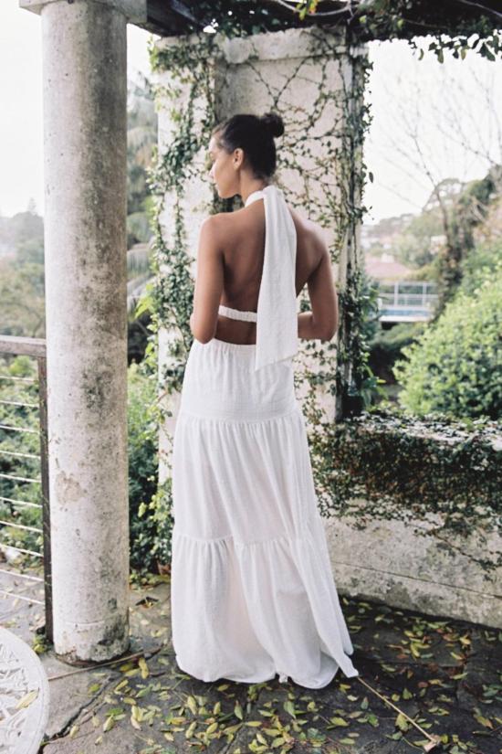  시그니피컨트 아더 롱 원피스 Significant Other 클레멘타인 드레스 크림 체크 - SIGNIFICANT OTHER