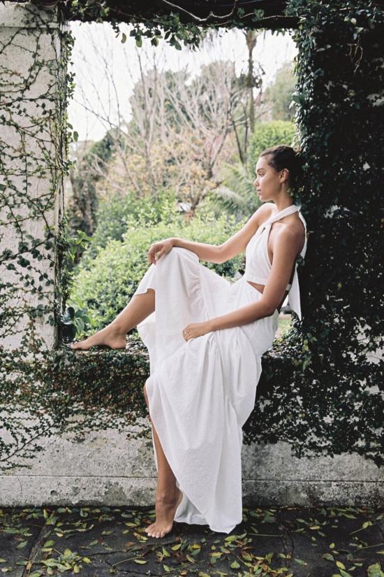  시그니피컨트 아더 롱 원피스 Significant Other 클레멘타인 드레스 크림 체크 - SIGNIFICANT OTHER