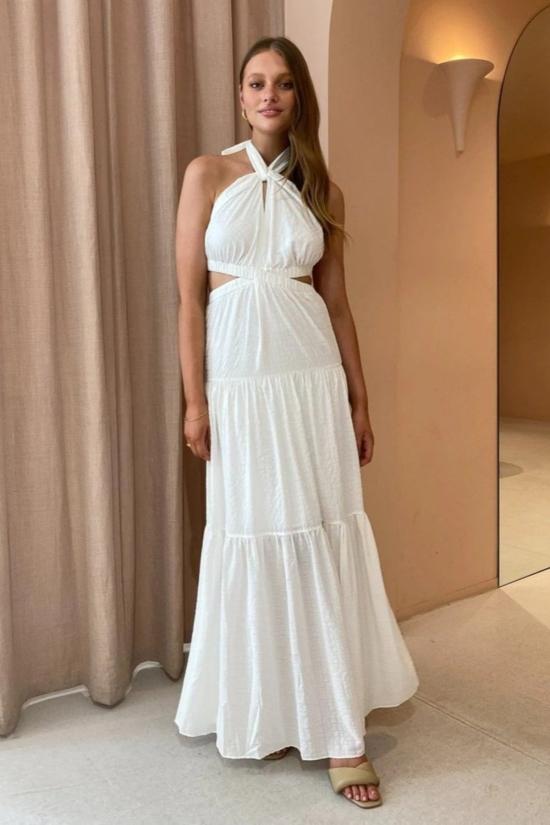  시그니피컨트 아더 롱 원피스 Significant Other 클레멘타인 드레스 크림 체크 - SIGNIFICANT OTHER