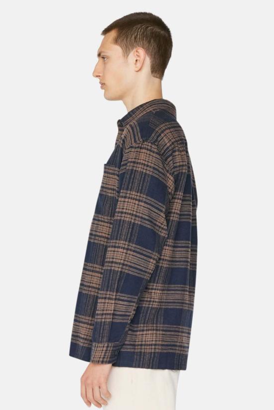  프레임 긴팔 셔츠 릴렉스 롱슬리브  탄 플레드 - FRAME