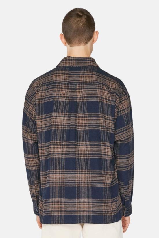  프레임 긴팔 셔츠 릴렉스 롱슬리브  탄 플레드 - FRAME