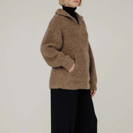  베어 니트웨어 스웨터 빌리 지퍼 - BARE KNITWEAR