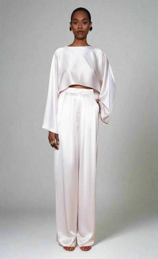  논살란트 레이블 민소매 티셔츠 논차란트 라벨 엘레나 크롭 샴페인 - NONCHALANT LABEL