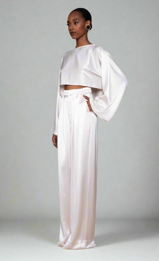  논살란트 레이블 민소매 티셔츠 논차란트 라벨 엘레나 크롭 샴페인 - NONCHALANT LABEL