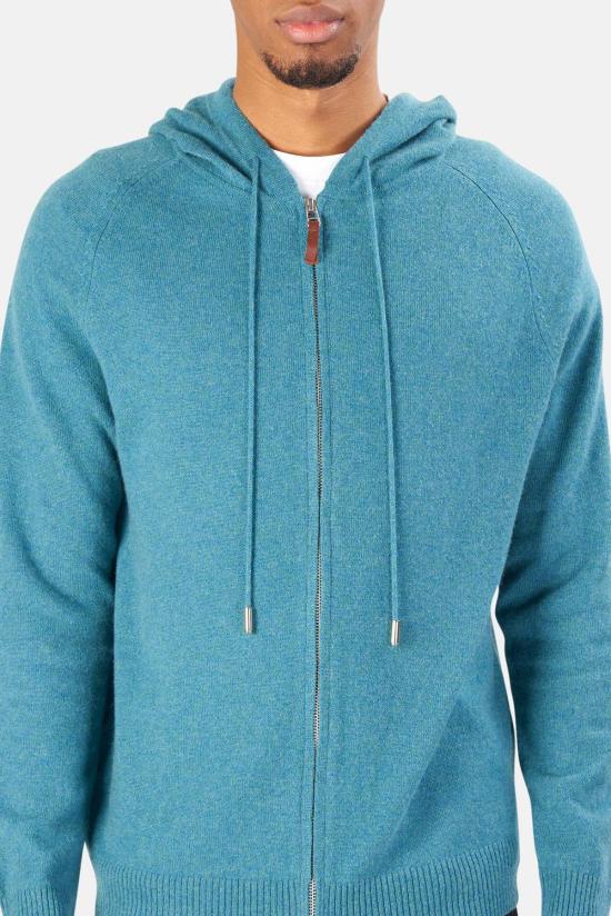  The Tile Club 후드 티셔츠 타일 클럽 스탠포드 지퍼 캐시미어 후드 티셔츠 제이드 - THE TILE CLUB