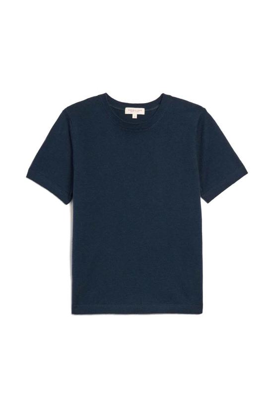  데미리 뉴욕 반팔 티셔츠 데밀리 아데볼라 탑 인디고