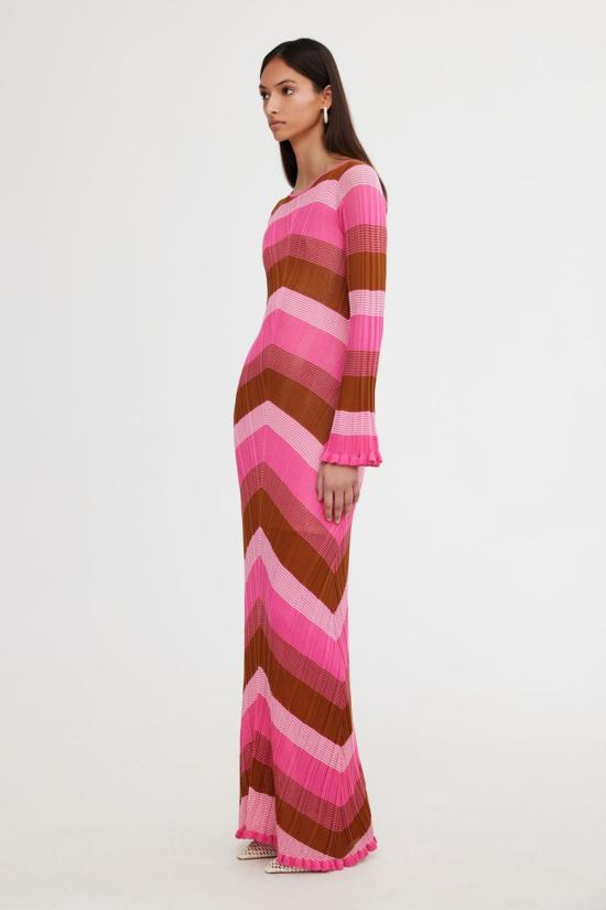  시그니피컨트 아더 롱 원피스 Significant Other Gabriela 맥시 드레스 플로스 스트라이프 - SIGNIFICANT OTHER