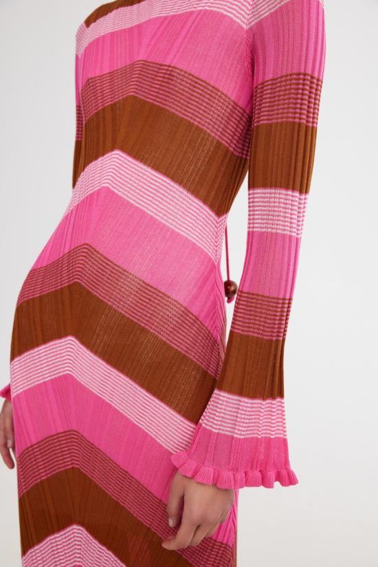  시그니피컨트 아더 롱 원피스 Significant Other Gabriela 맥시 드레스 플로스 스트라이프 - SIGNIFICANT OTHER