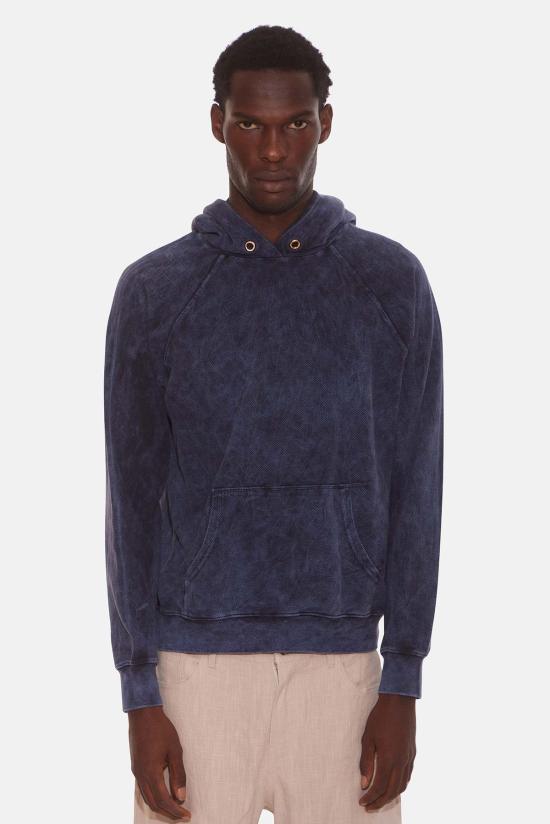  레스 티엔 후드 티셔츠 Les Tien Raglan 후디 애시드 네이비