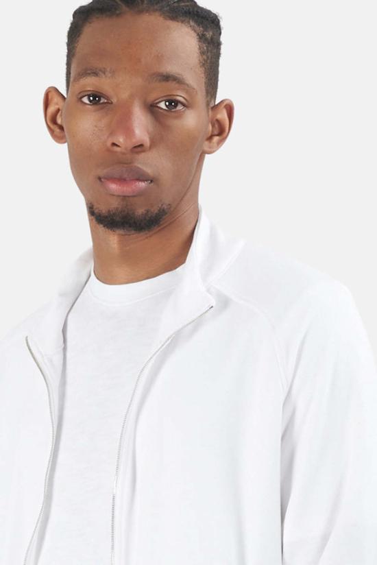  Wheelers.V 긴팔 셔츠 Garros 풀 지퍼 후드 티셔츠 여름 화이트 - WHEELERS.V