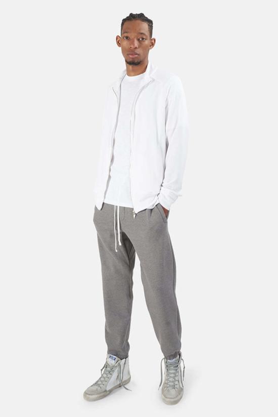  Wheelers.V 긴팔 셔츠 Garros 풀 지퍼 후드 티셔츠 여름 화이트 - WHEELERS.V