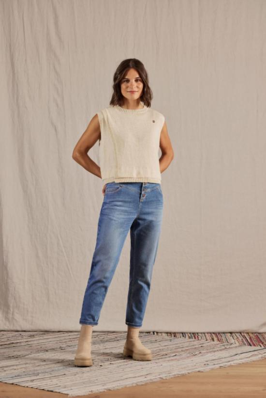  말로자 데님 팬츠 Maloja Pina M 청바지 데님 블루 - MALOJA