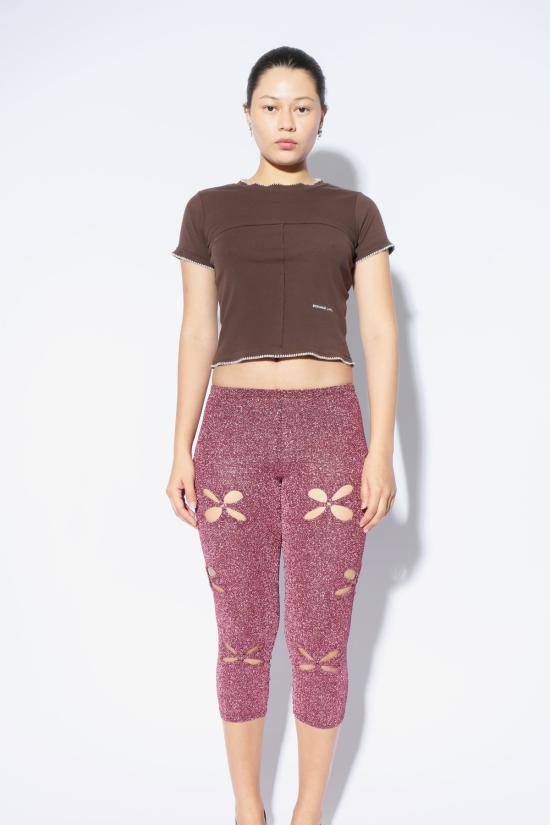  J.Kim 스트레이트 팬츠 루렉스 레깅스 핑크 - OTHER BRANDS