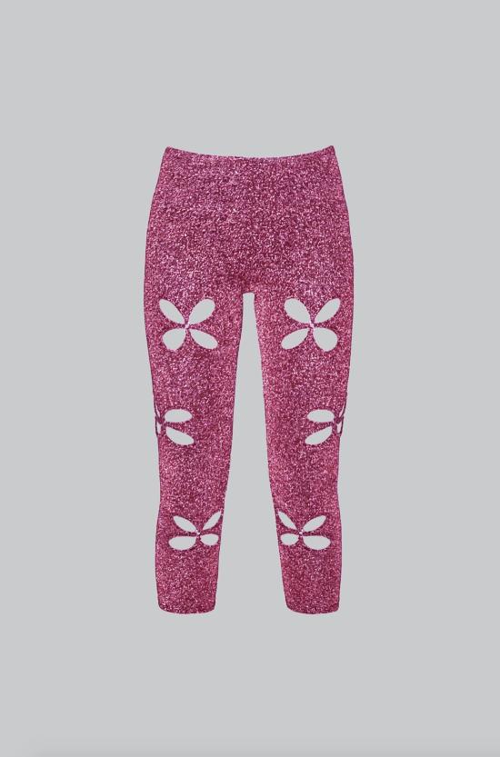  J.Kim 스트레이트 팬츠 루렉스 레깅스 핑크 - OTHER BRANDS