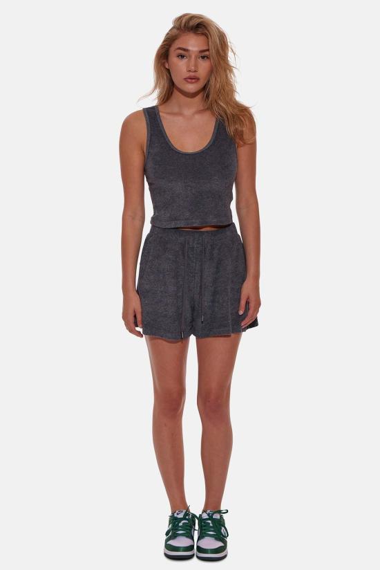  블루&크림 숏팬츠 샘 숏 쇼츠 차콜 - BLUE&CREAM