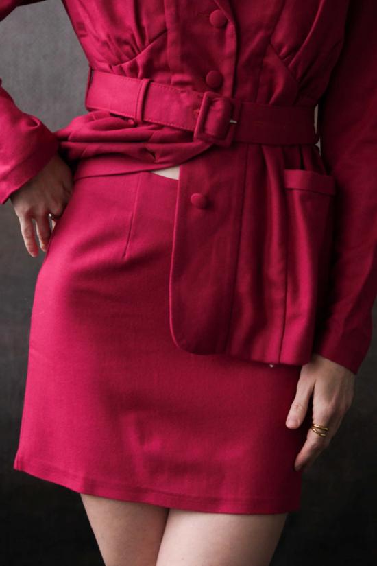  Tach Clothing 데님 스커트 타치 클로딩 카이 스커트 마젠타