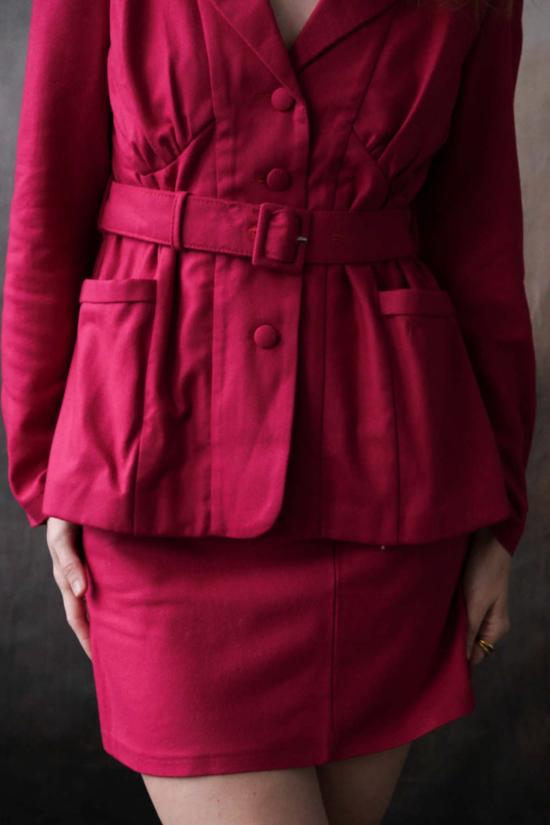  Tach Clothing 데님 스커트 타치 클로딩 카이 스커트 마젠타 - OTHER BRANDS