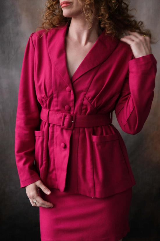  Tach Clothing 데님 스커트 타치 클로딩 카이 스커트 마젠타 - OTHER BRANDS