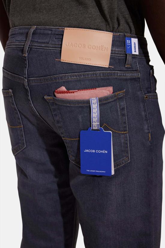  야콥코헨 데님 팬츠 Jacob Cohen Bard 10.5oz 5 포켓 데님 미디엄 그레이 - JACOB COHËN