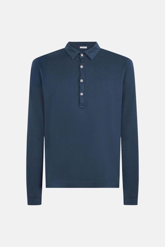 볼리올리 후드 티셔츠 Boglioli 긴팔 폴로 네이비 - BOGLIOLI