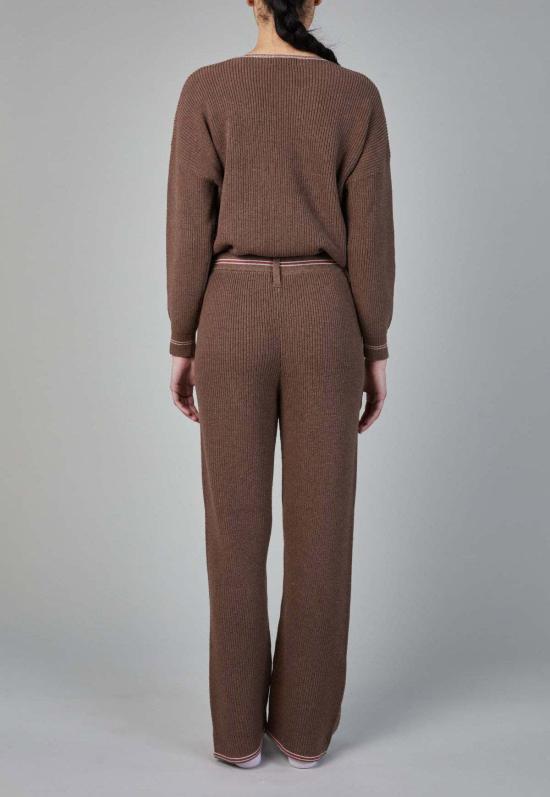  스틸히어 스트레이트 팬츠 스틸 히어 뉴욕 어린 시절 니트 팬츠 삭스 몽키 - STILL HERE