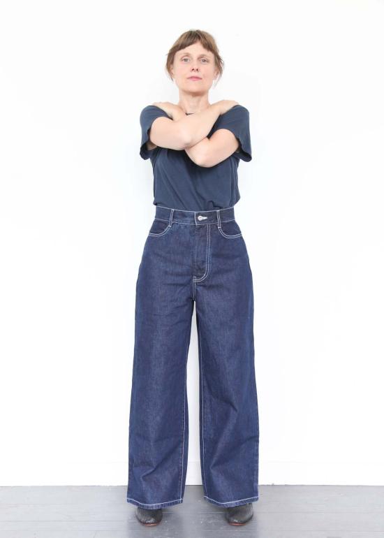  코우토우 데님 팬츠 세일러 진 인디고 데님