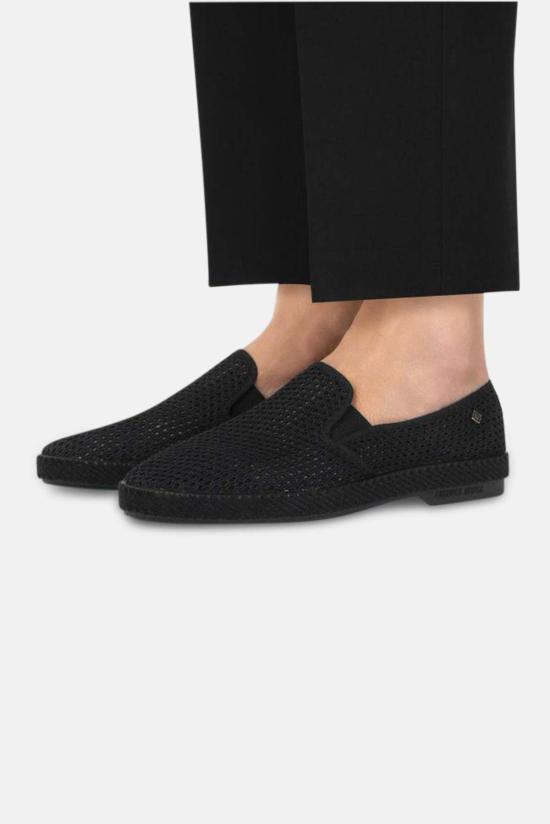  Rivieras 뮬/슬리퍼 리비에라스 클래식 캔버스 & 메시 슬립온 블랙