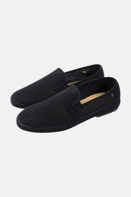  Rivieras 뮬/슬리퍼 리비에라스 클래식 캔버스 & 메시 슬립온 블랙 - OTHER BRANDS