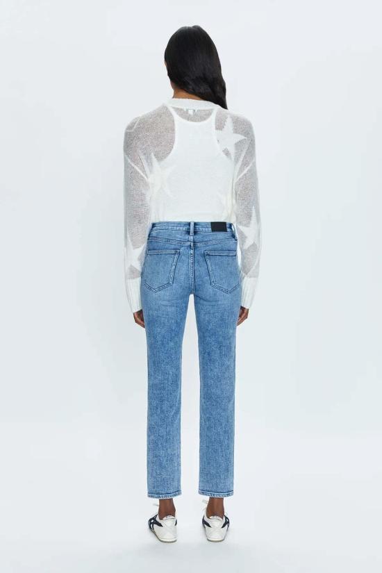  피스톨라 데님 팬츠 마디 하이 라이즈 모던 슬림 실버 레이크 - PISTOLA