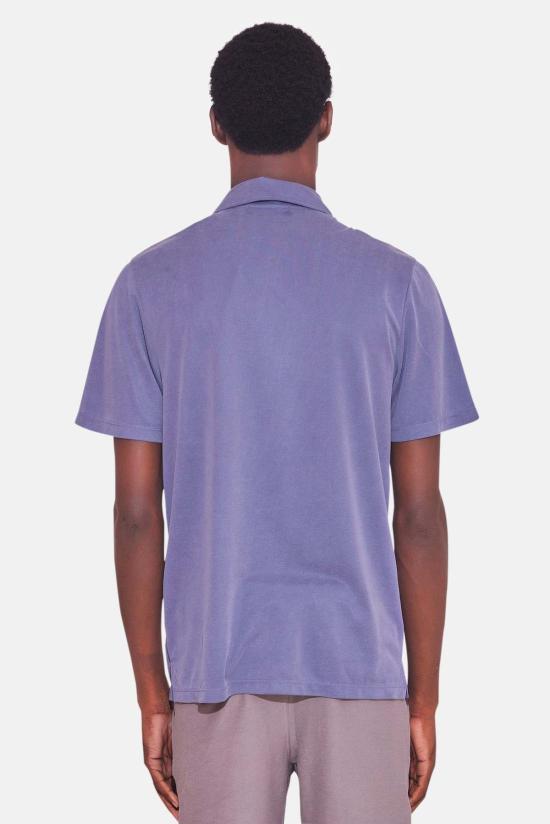  Blue&Cream 반팔 셔츠 블루&크림 반팔 마이크로 피케  블루 - BLUE&CREAM