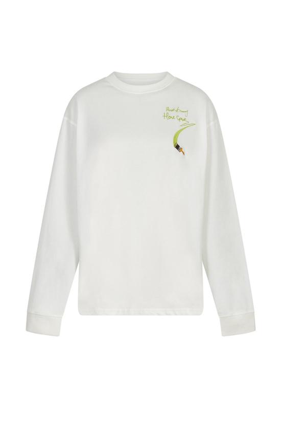  하우스오브써니 긴팔 티셔츠 하우스 오브 선니 플랜타시아 스케이트 티 퓨어 화이트