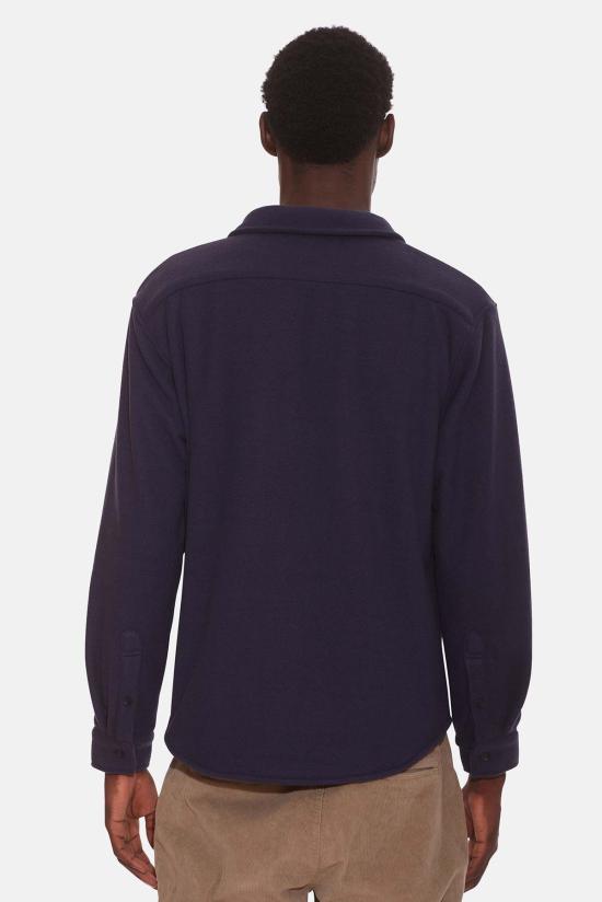  블루&크림 자켓 폴라 플리스 오버셔츠 다크 로얄 - BLUE&CREAM