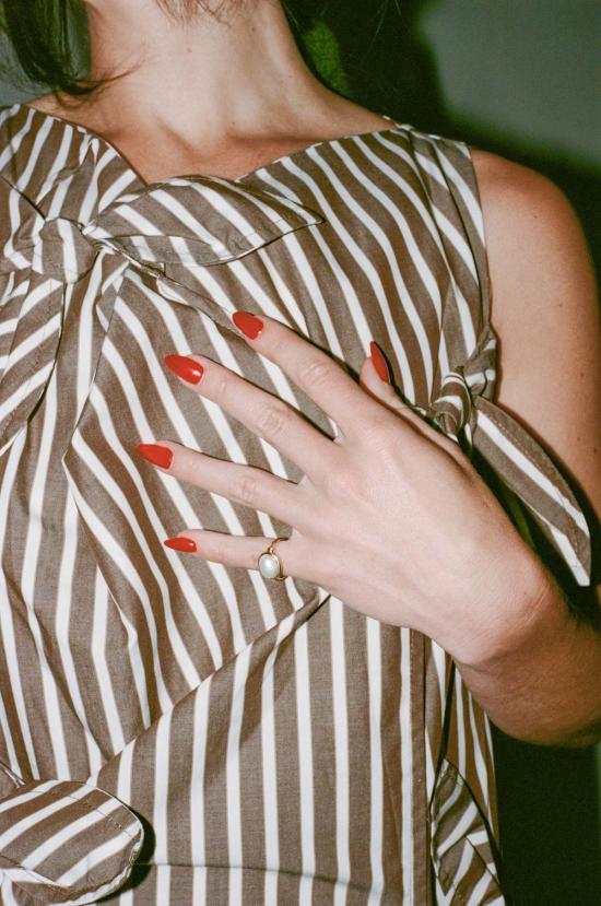  MEUCHNER 반지 Meuchner Token 아이보리 메이비 진주  18k 옐로우 골드 - OTHER BRANDS