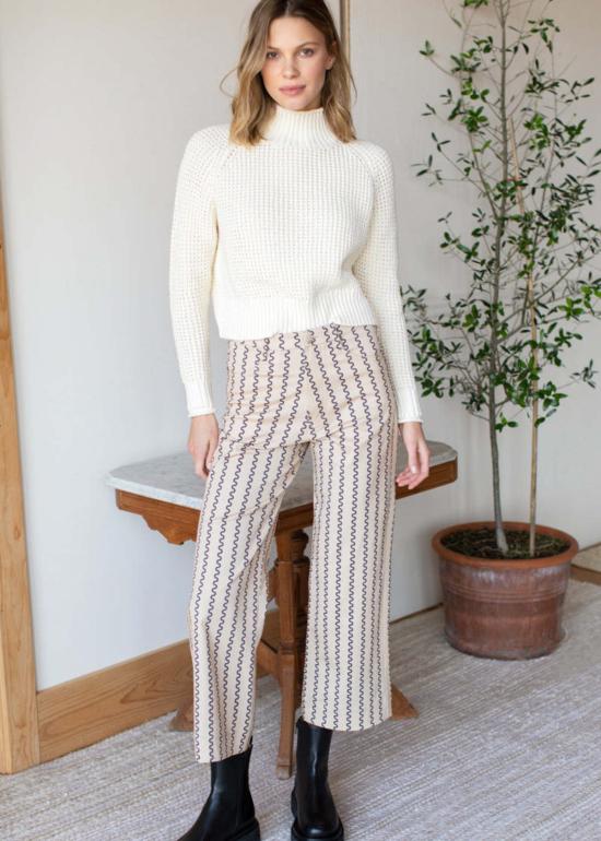  에머슨 프라이 크롭 팬츠 에브리데이 팬츠 로키 스트라이프 진저/아이언