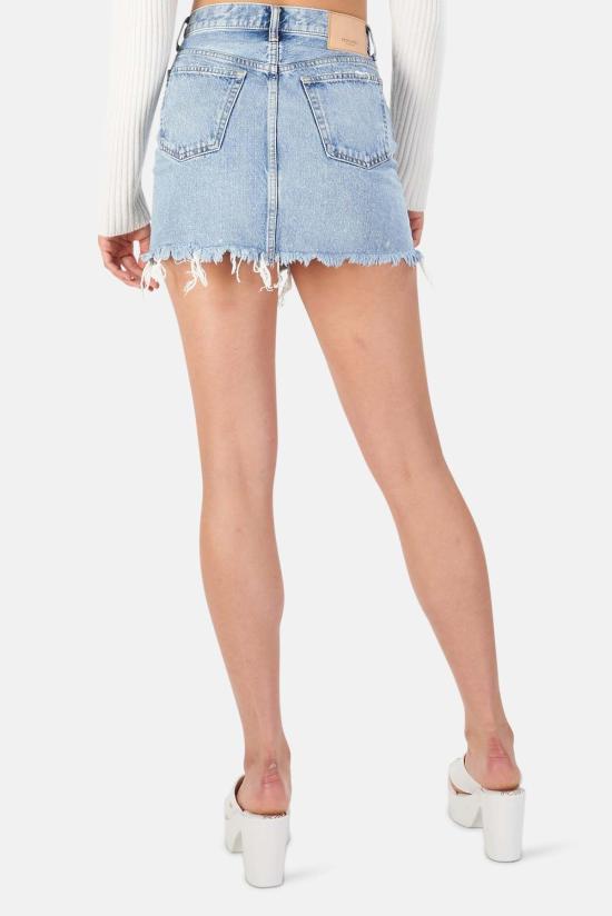  마우지 숏 스커트 무시 나투리타 스커트 블루 - MOUSSY
