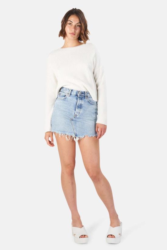  마우지 숏 스커트 무시 나투리타 스커트 블루