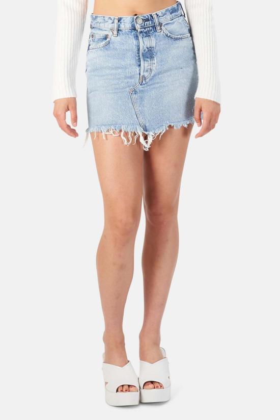  마우지 숏 스커트 무시 나투리타 스커트 블루 - MOUSSY