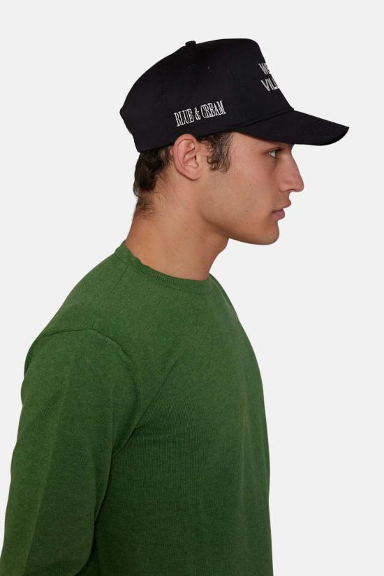  블루&크림 볼캡 월드와이드 로컬스 햇 블랙 - BLUE&CREAM