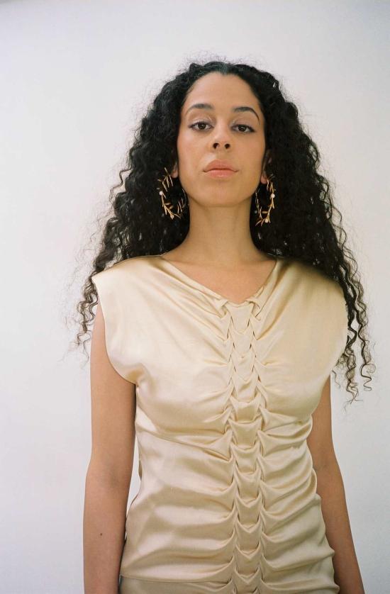  브베자 숏 원피스 베브자 골드 브레이드 미니 드레스 골드 - BEVZA