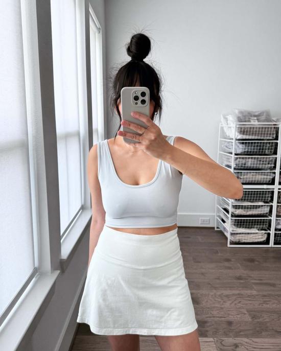  영메이븐 숏팬츠 Jungmaven Court 스커트 워시드 화이트