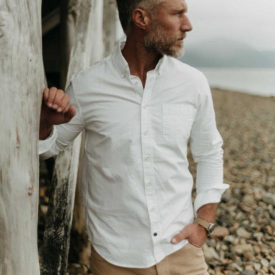  Taylor Stitch 긴팔 셔츠 테일러 스티치 잭 옥스포드  에브리데이 화이트 - TAYLOR STITCH