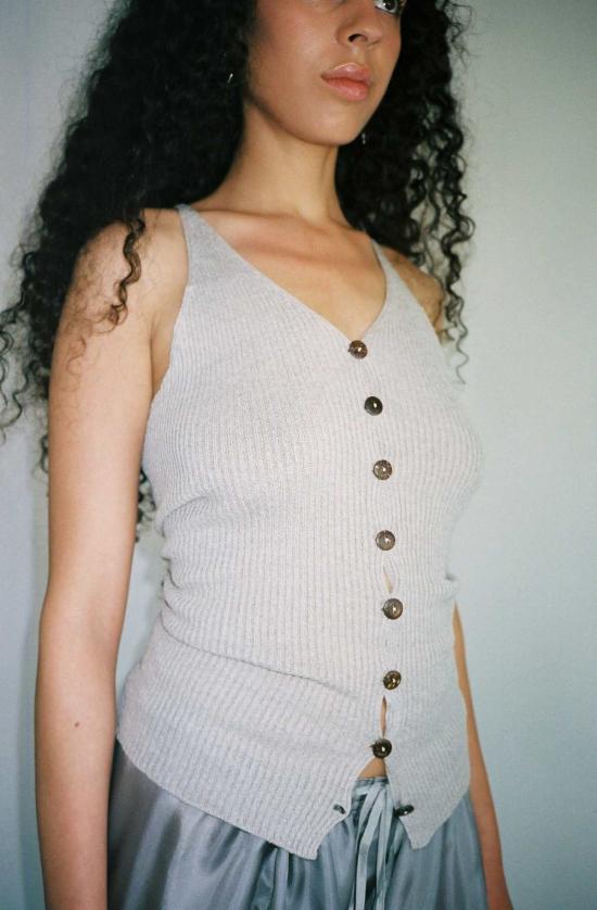  베이스레인지 민소매 티셔츠 오더 탑 - BASERANGE